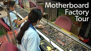 How a motherboard is made Inside the Gigabyte factory in Taiwan [upl. by Annwahs]