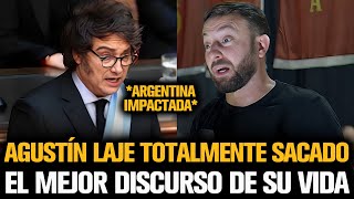 AGUSTÍN LAJE DIÓ EL MEJOR DISCURSO DE SU VIDA ANTE MILEI [upl. by Mikael]