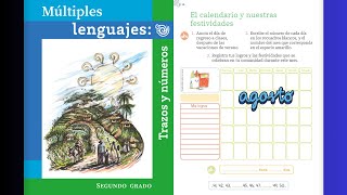 El calendario de nuestras festividades agosto página 10  Múltiples lenguajes trazos y números [upl. by Ellora]