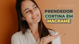 PRENDEDOR DE CORTINA MACRAME [upl. by Igenia]