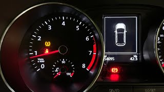 Volkswagen Polo TPMS Warning Light Reset [upl. by Amadis788]