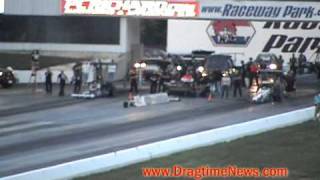 NHRA Top Alcohol Dragster at Englishtown Darren Nicholson vs Dan Mercier [upl. by Akkahs]