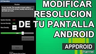 Modificar resolucion en tu smartphone Android [upl. by Yrebmik679]