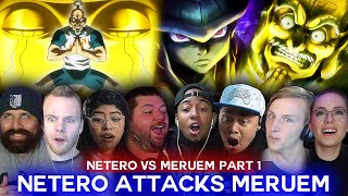 Netero vs Meruem Part 1  HxH Ep 122 Reaction Highlights [upl. by Dunkin]