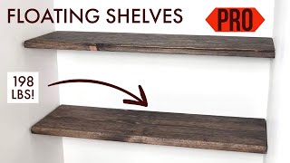 How to make floating shelves with invisible brackets [upl. by Ayanal]