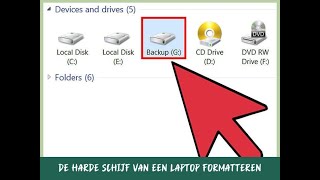 De harde schijf van een laptop formatteren [upl. by Nnek]