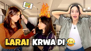 Zainab and Haya Ki Larai Krwa Di 😈 1st Dare Challenge Complete 🥳 Rabia Faisal  Sistrology [upl. by Isabelle393]