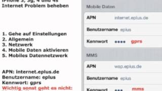 Aldi Talk iPhone 4 5 amp iPhone 5s Internet Problem beheben [upl. by Manup673]