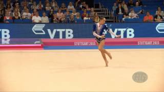 Salome PAZHAVA GEO 2015 Rhythmic Worlds Stuttgart  Qualifications Clubs [upl. by Loggins]