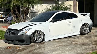 rebuilding a wrecked bagged G35 plus BIG news [upl. by Layap]