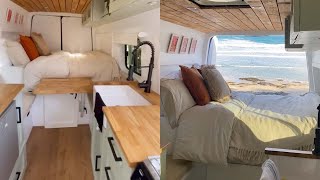 Couple Transform Simple Delivery Van Into Small Home [upl. by Sahpec]