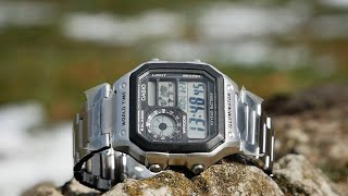 Обзор и настройка Casio AE1200WHD  стильная классика Casio Royale [upl. by Llien]