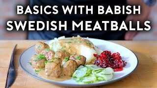 Swedish Meatballs amp Mulled Wine  Basics with Babish [upl. by Johnson]