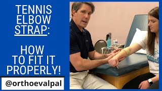 Tennis Elbow Strap How to Fit it Properly [upl. by Ronen260]