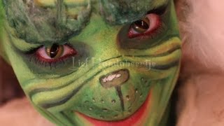 Tha Grinch makeup tutorial Pinkstylists Seussical Contest WINNER [upl. by Bobbye]