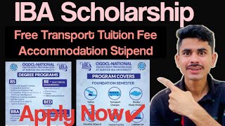 STS IBA Scholarship 2024National Talent Hunt Scholarship [upl. by Noryak]