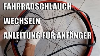 Fahrradschlauch wechseln  Anleitung für Anfänger [upl. by Aigroeg]