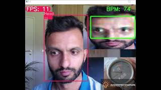 Contactless Heart Rate Detection using Eulerian Magnification  YOLOR [upl. by Eaned648]