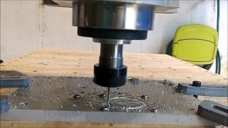 CNC test cutting aluminum 5083 with single flute end mill [upl. by Vowel618]