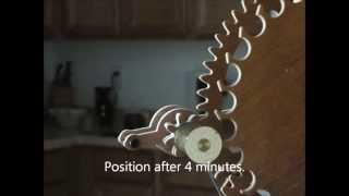 Wooden Gear Clock Remontoir Rewinder [upl. by Hayward]