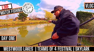 LIVE MATCH FISHING WESTWOOD LAKES SKYLARK  TEAMS OF 4 FESTIVAL  DAY ONE  BAGUPTV  APRIL 2022 [upl. by Hyrup]