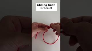 Sliding Knot Bracelet Tutorial shorts diy [upl. by Haym312]