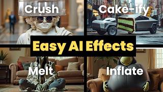 Pika Effects TUTORIAL amp Tips on How to Inflate Cakeify Crush Explode Melt Squish using AI [upl. by Atinauq]