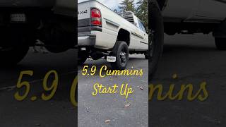 59 Cummins Start Up with 4in Straight Pipe SAC Injectors [upl. by Oisinoid]