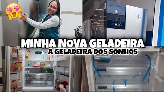 GELADEIRA ELECTROLUX FROST FREE INVERTER 590L AUTOSENSE 3 PORTAS COR INOX IM8S [upl. by Burlie]