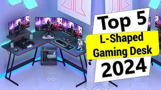 ✅Top 5 Best LShaped Gaming Desk of 2024  Best LShaped Gaming Desk [upl. by Crellen]