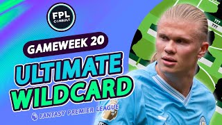 FPL GW20 BEST WILDCARD TEAM  HAALAND OR NO HAALAND [upl. by Izak]