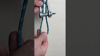 Super Trick So befestigen Sie einen Ring Schäkel einfach an einem Seil lifehack knot tips seil [upl. by Marchal579]