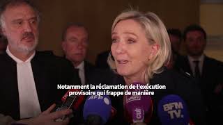 «Le parquet est extrêmement outrancier» Marine Le Pen réagit à la peine dinéligibilité requise [upl. by Gothar]