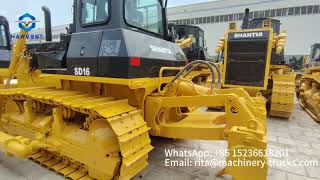 131kw Shantui Crawler Bulldozer SD16 With Three Tooth ripper For Sale [upl. by Aliuqehs944]