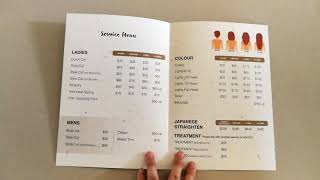 Hair Salon Price List Printing [upl. by Ahsinav]