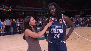 Montrezl Harrell postgame interview vs Illawarra Hawks  Round 8 NBL25 [upl. by Dadirac]