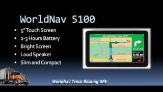 Truck GPS Presentation  WorldNavs GPS For Truck Drivers [upl. by Ailec]