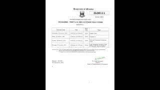 LLB 1st Semester Exam Timetable Dates Out 2024  llb1stsemesterexamdatereleased llb [upl. by Hurlbut]