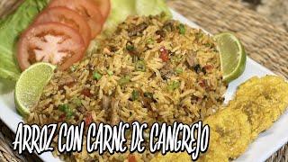 ARROZ CON CARNE DE CANGREJO 🇪🇨👩‍🍳👍🌹 [upl. by Diane-Marie]