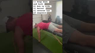 Prone 1 Arm Scap Retraction Sequence [upl. by Ruthann138]