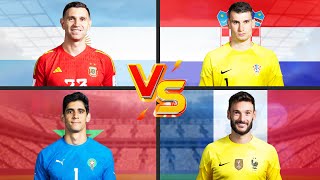 Emiliano Martínez 🆚 Hugo Lloris 🆚 Dominik Livaković 🆚 Yassine Bounou [upl. by Linea]