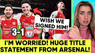 Arsenal Back In Title Race😭 Declan Rice Is To Good🤬 Arsenal 31 Liverpool Reaction [upl. by Annodahs]