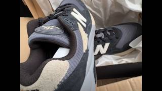 New Balance 580 Shoes  Phantom with sandstone and black [upl. by Marozas840]