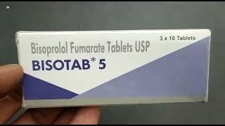 Bisotab 5 Tablet  Bisoprolol Fumarate Tablets Usp Uses  Bisotab 5mg Tablet Uses Side effects Dose [upl. by Sillad]