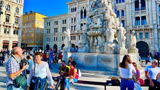 Trieste walking tour Italia passeggiata 4K 29 Ottobre 2022 [upl. by Gravante]