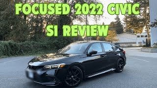 FOCUSED 2022 Honda Civic SI Interior and Functions Review Canadian Spec [upl. by Acilgna]