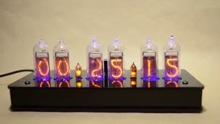 IN14 Nixie Tube Clock Black Enclosure [upl. by Adali]