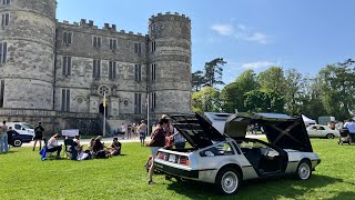 Lulworth Castle Car Show 2024  A look around including my DeLorean Dmc12 [upl. by Ennasus]