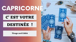 Capricorne Cest votre Porte Bonheur  Tirage Avril 2024 🔮 [upl. by Retrop346]