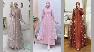 Model Gamis Brokat Modern Terbaru 2025 Dress Brokat Modern Baju Gamis Pesta [upl. by Notsgnal]